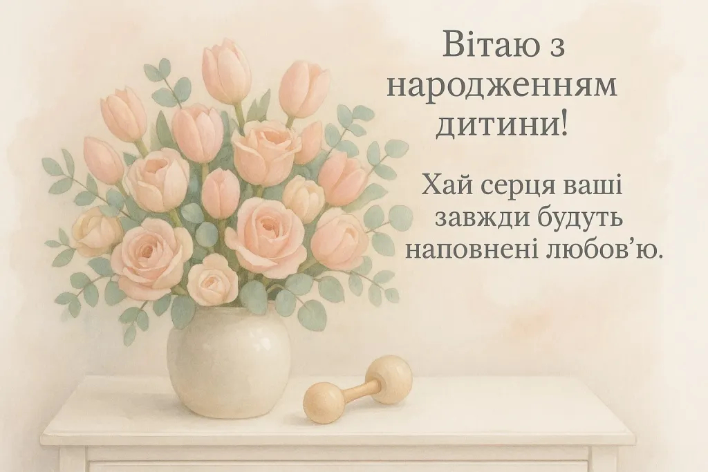 Привітання подружки з народженням дитини