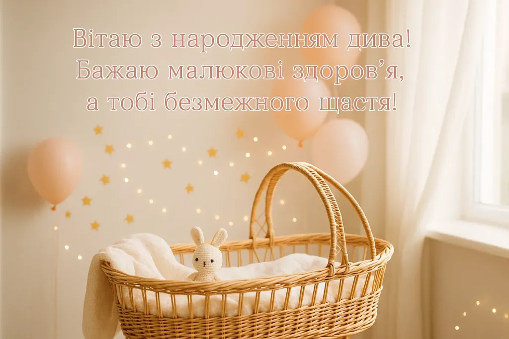 Привітання подружки з народженням дитини