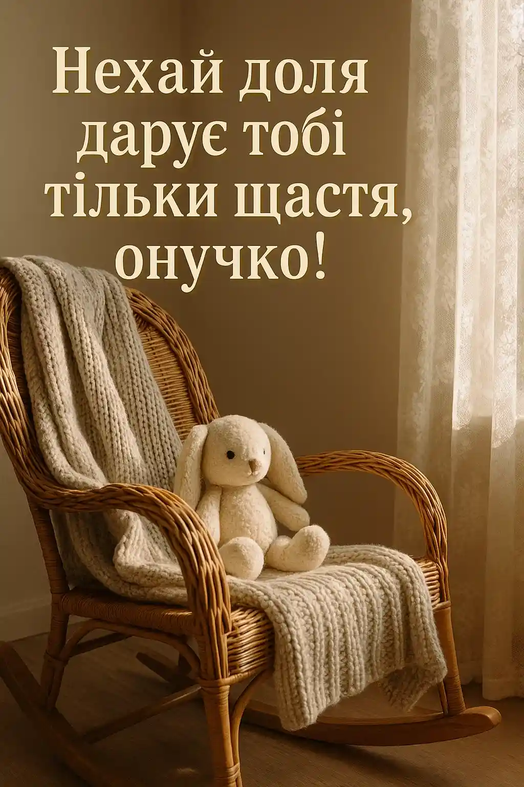 Привітання внучки від бабусі і дідуся Привітання внучки від бабусі і дідуся