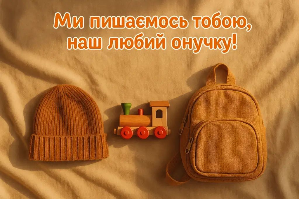 Привітання внука від бабусі і дідуся Привітання внука від бабусі і дідуся
