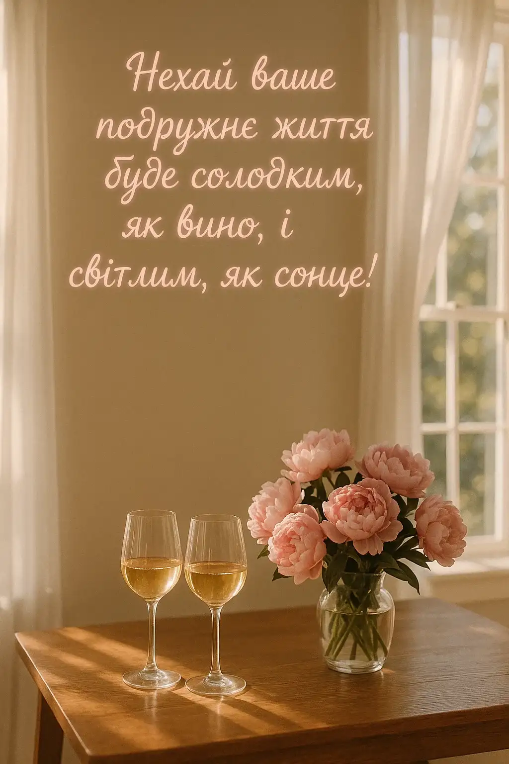 Привітання кумів з річницею весілля