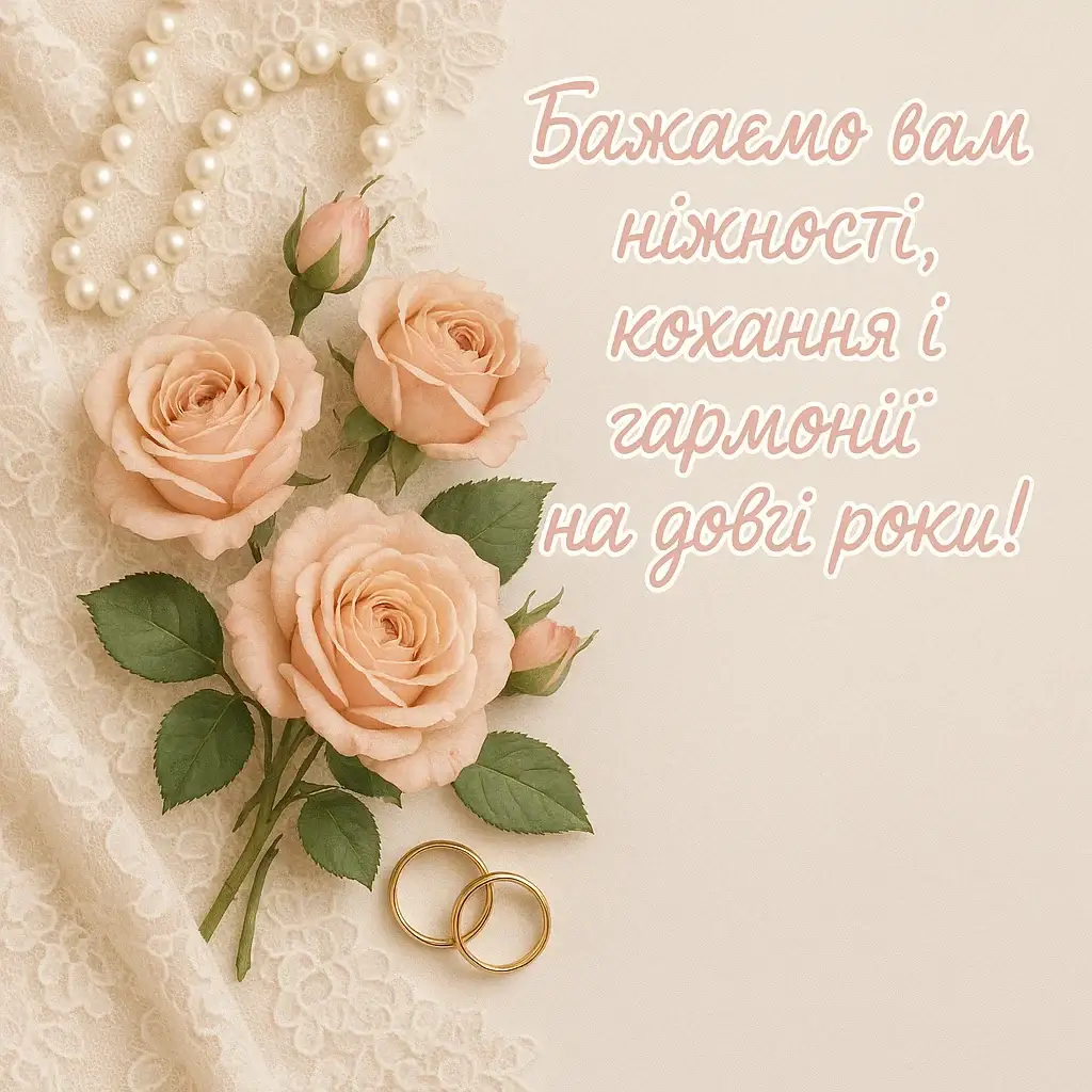 Привітання кумів з річницею весілля