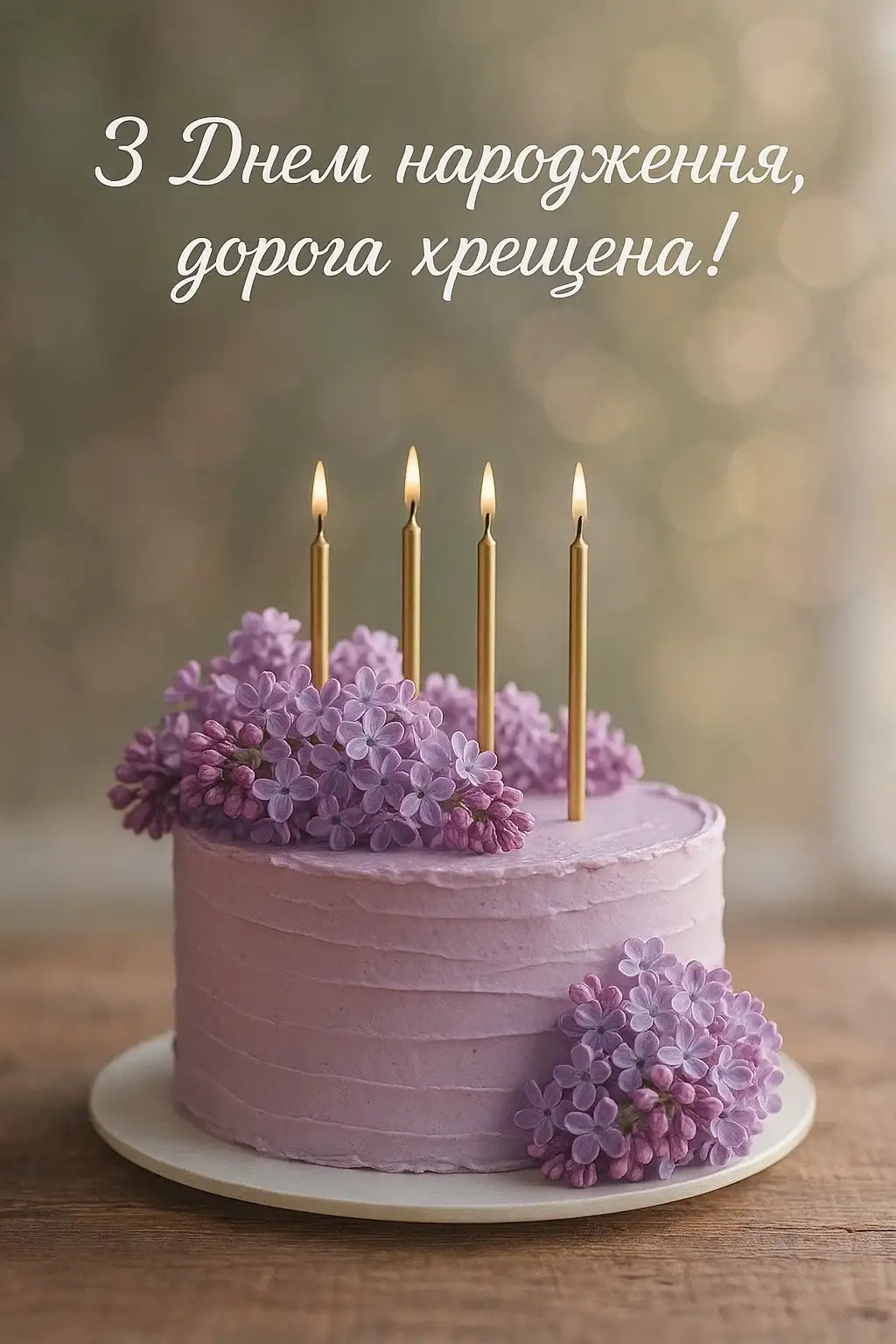 Привітання хресної з днем народження