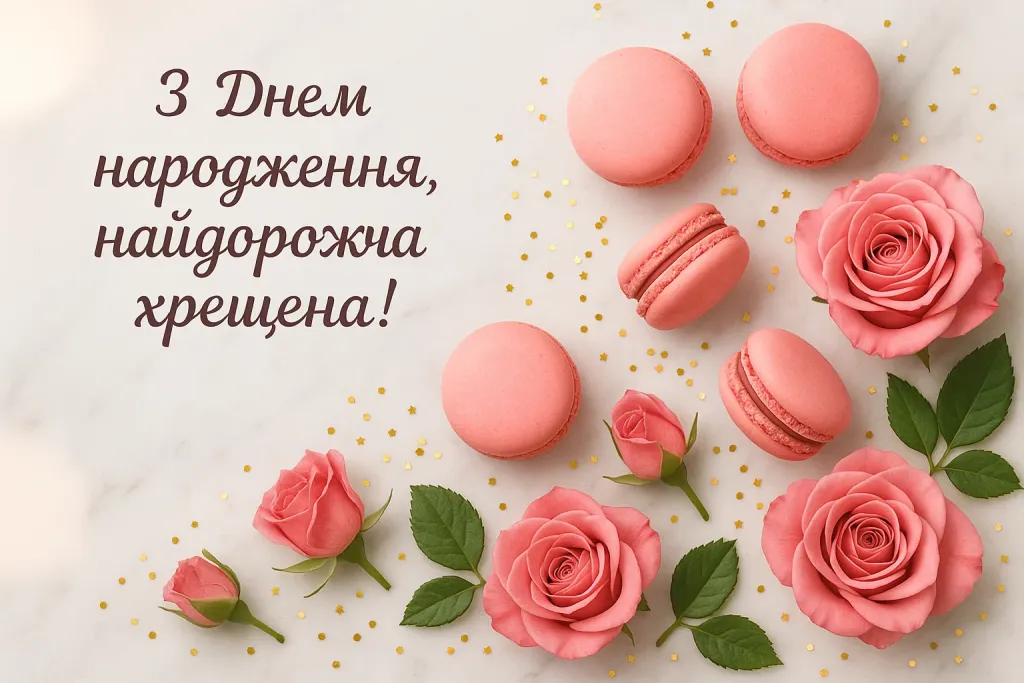 Привітання хресної з днем народження