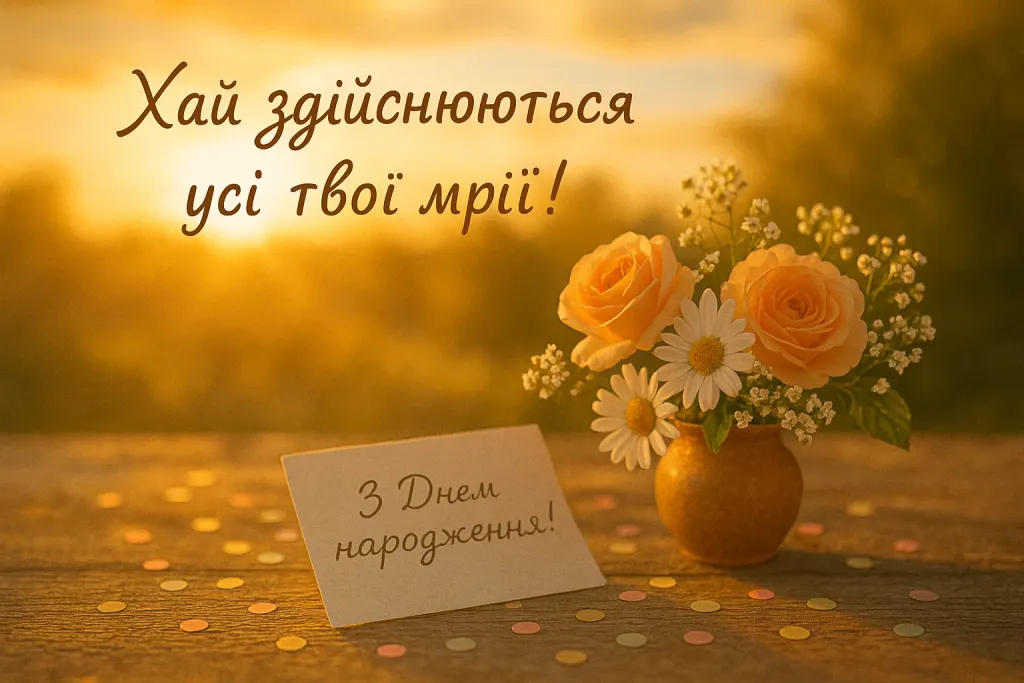 Привітання хресної з днем народження