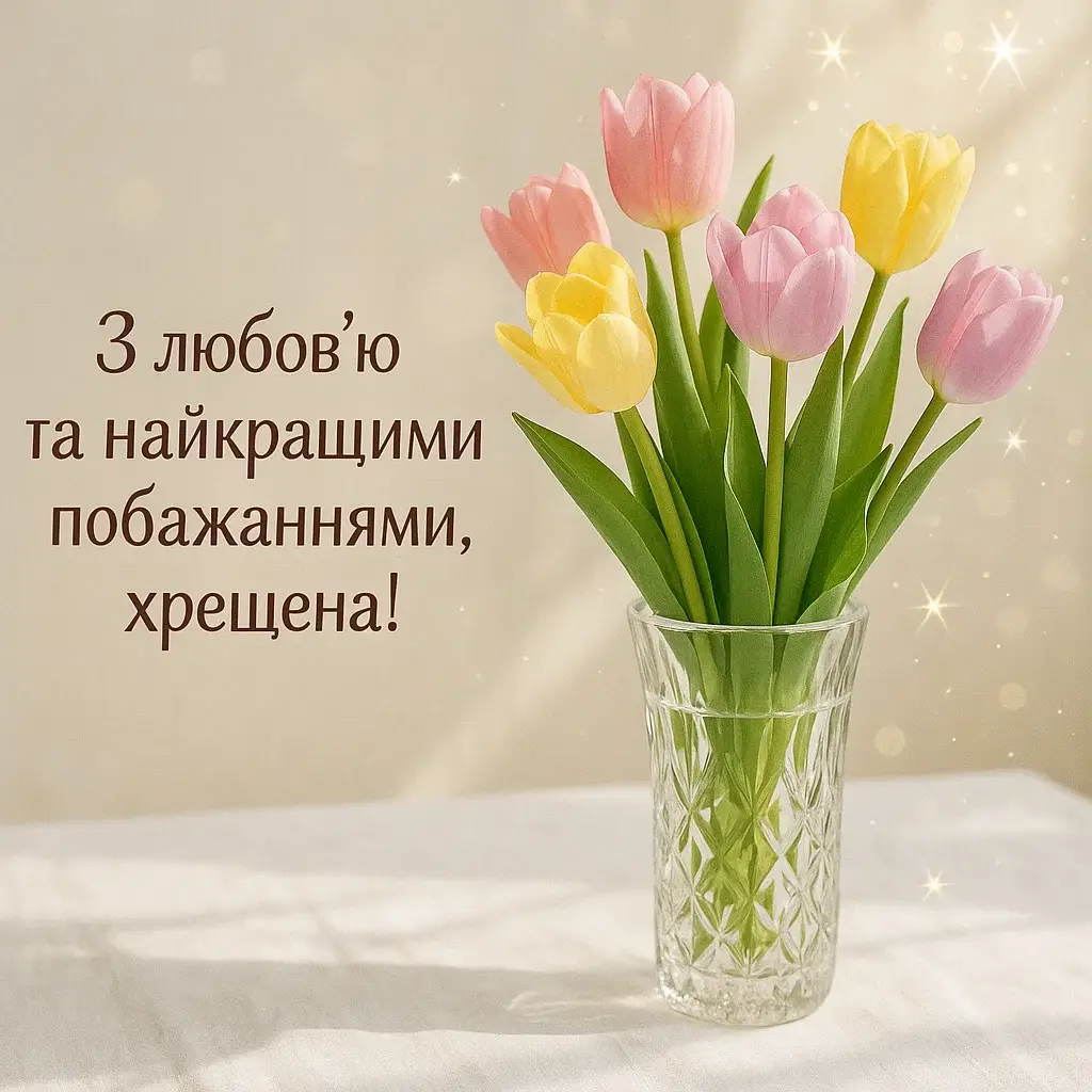 Привітання хресної з днем народження