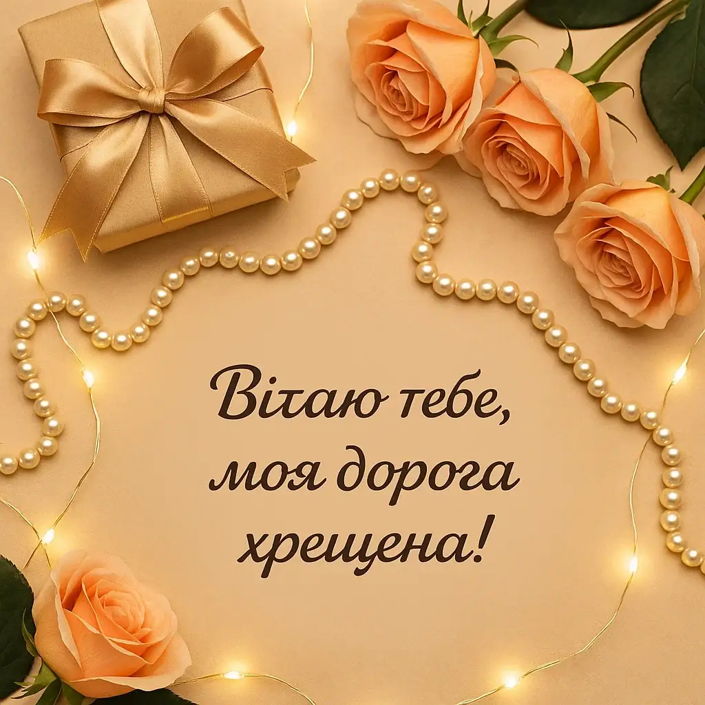 Привітання хресної з днем народження