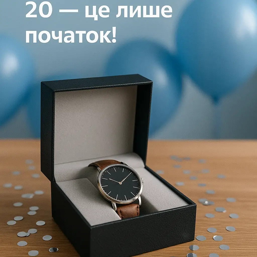 Привітання хлопця з 20-річчям Привітання хлопця з 20-річчям