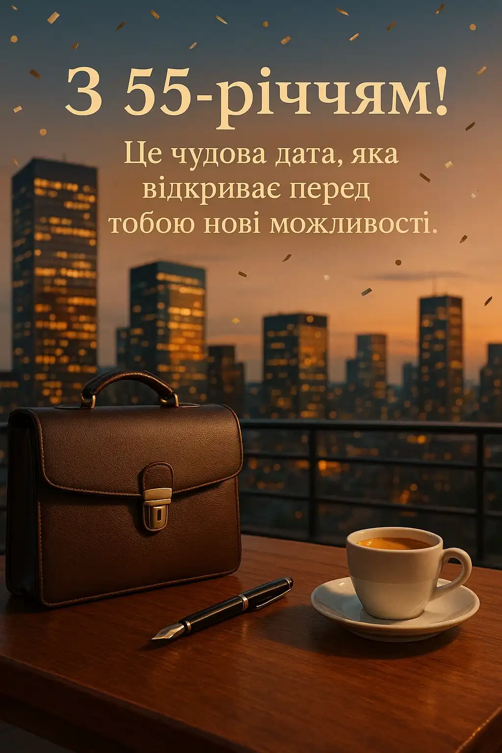 Привітання з 55 річчям чоловіку Привітання з 55 річчям чоловіку