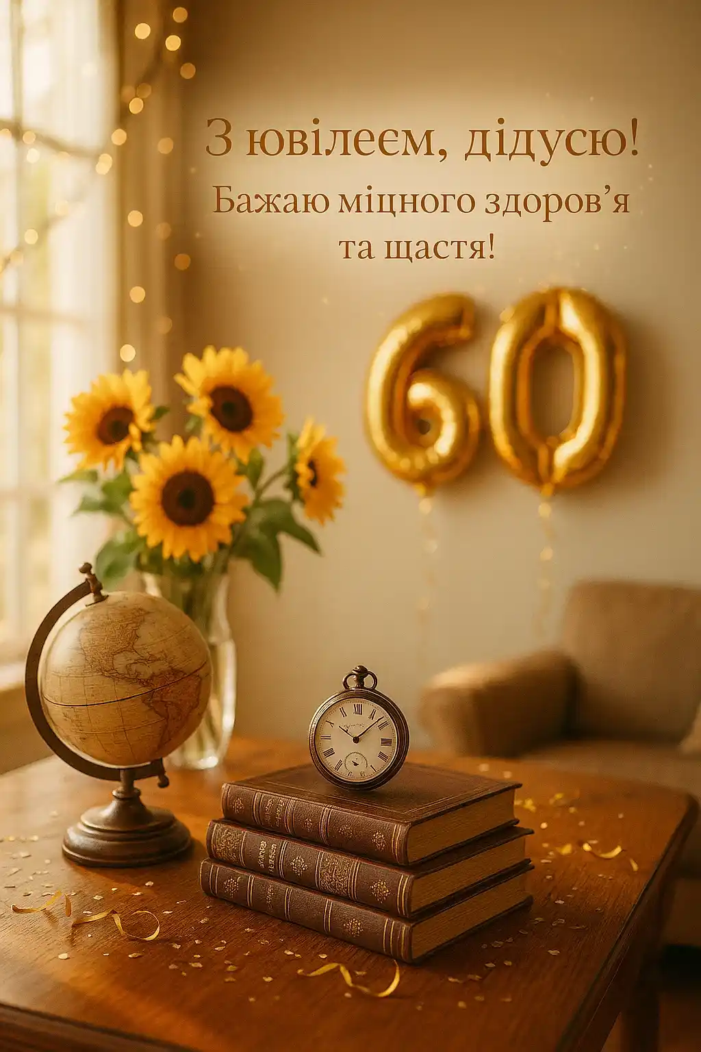 Привітання дідуся з 60-річчям
