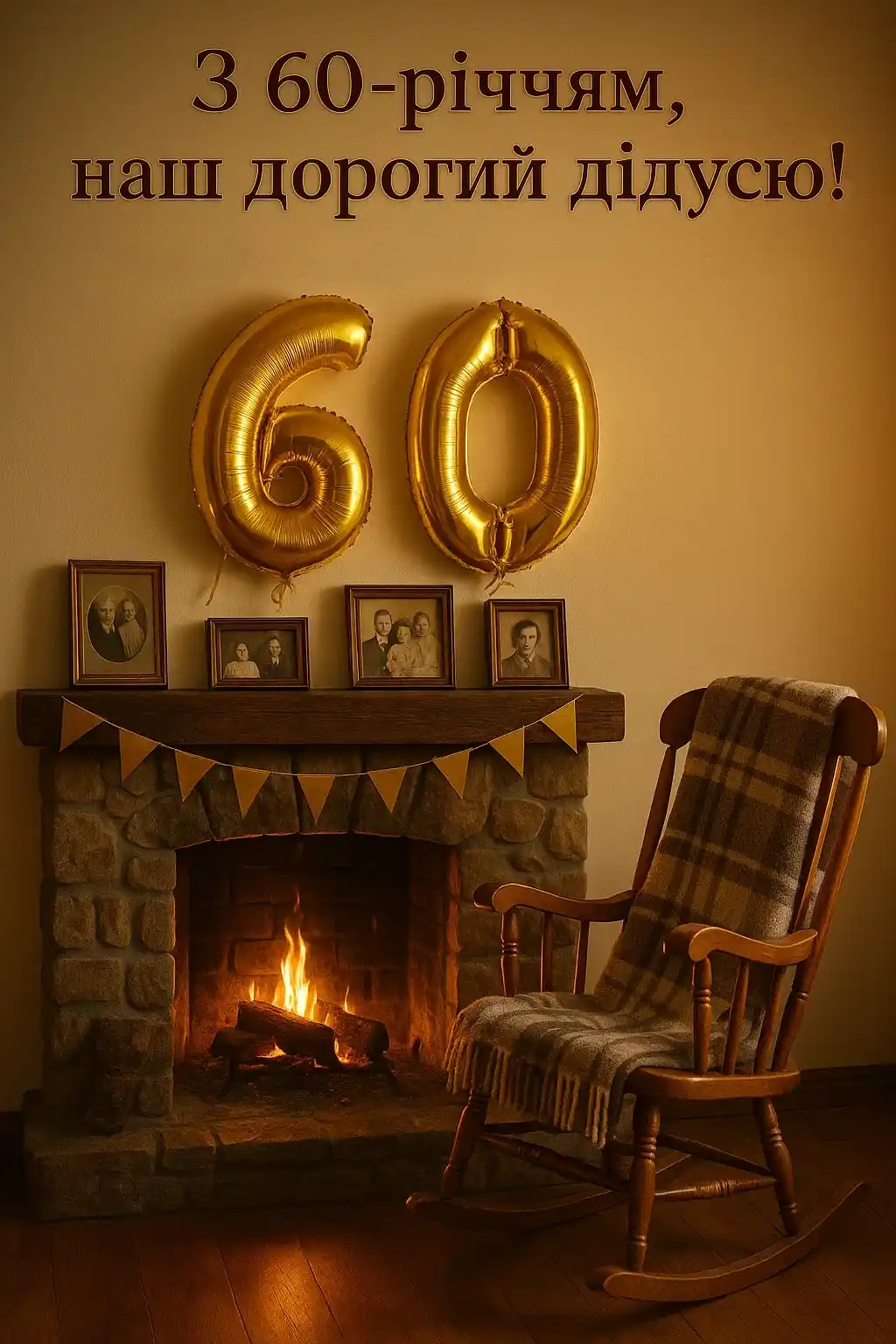 Привітання дідуся з 60-річчям