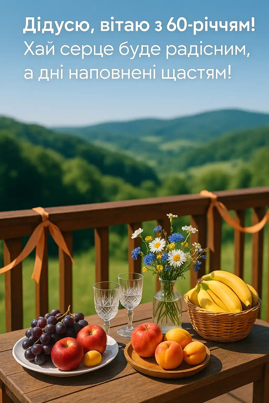 Привітання дідуся з 60-річчям