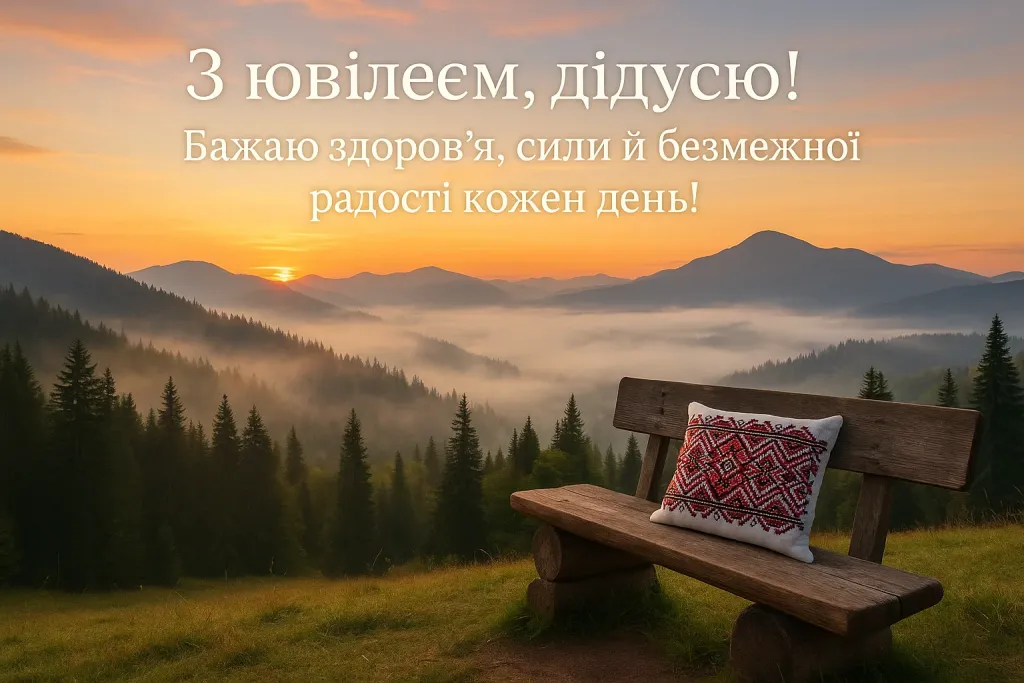 Привітання дідуся з 60-річчям