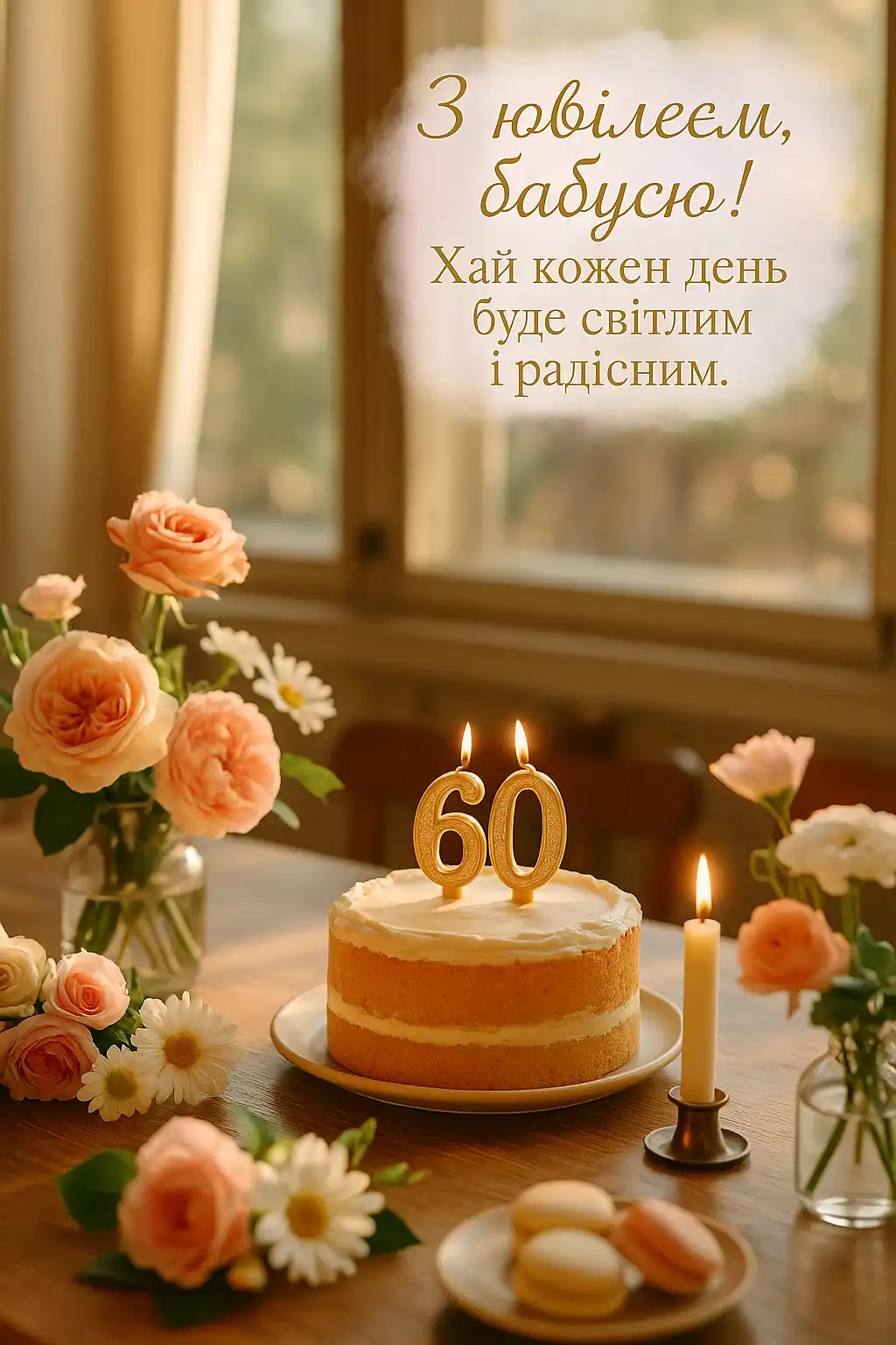 Привітання бабусі з 60-річчям