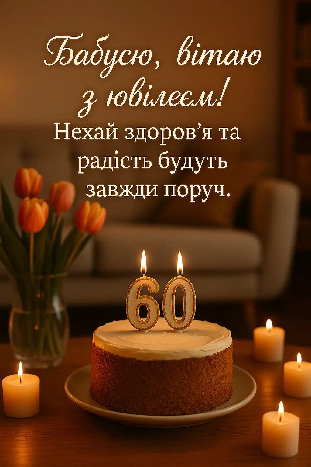 Привітання бабусі з 60-річчям