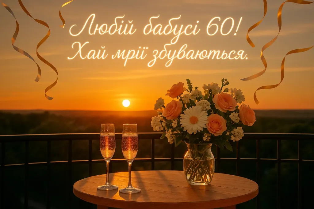 Привітання бабусі з 60-річчям