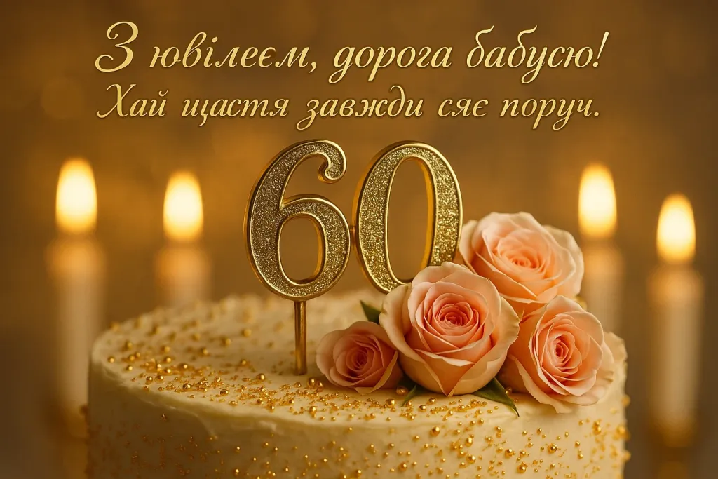 Привітання бабусі з 60-річчям