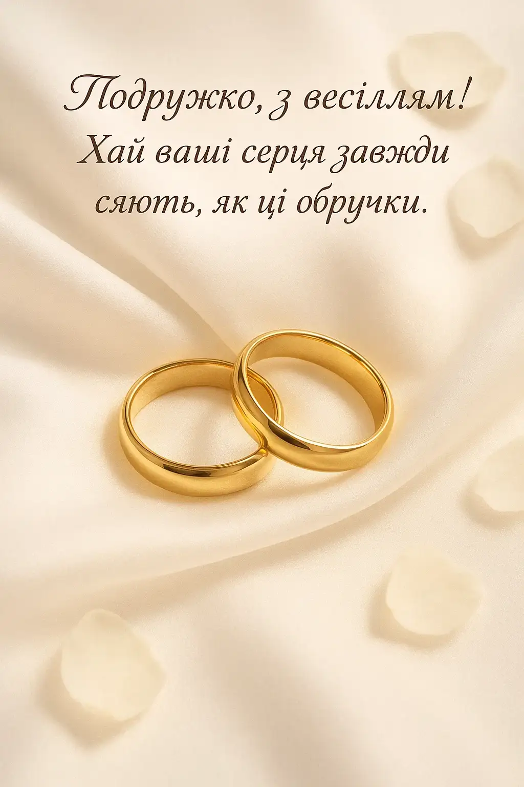 Привітання подружки з весіллям