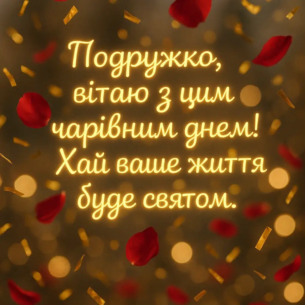 Привітання подружки з весіллям