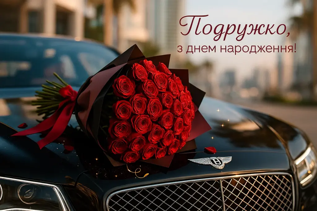 Привітання з днем народження подружці
