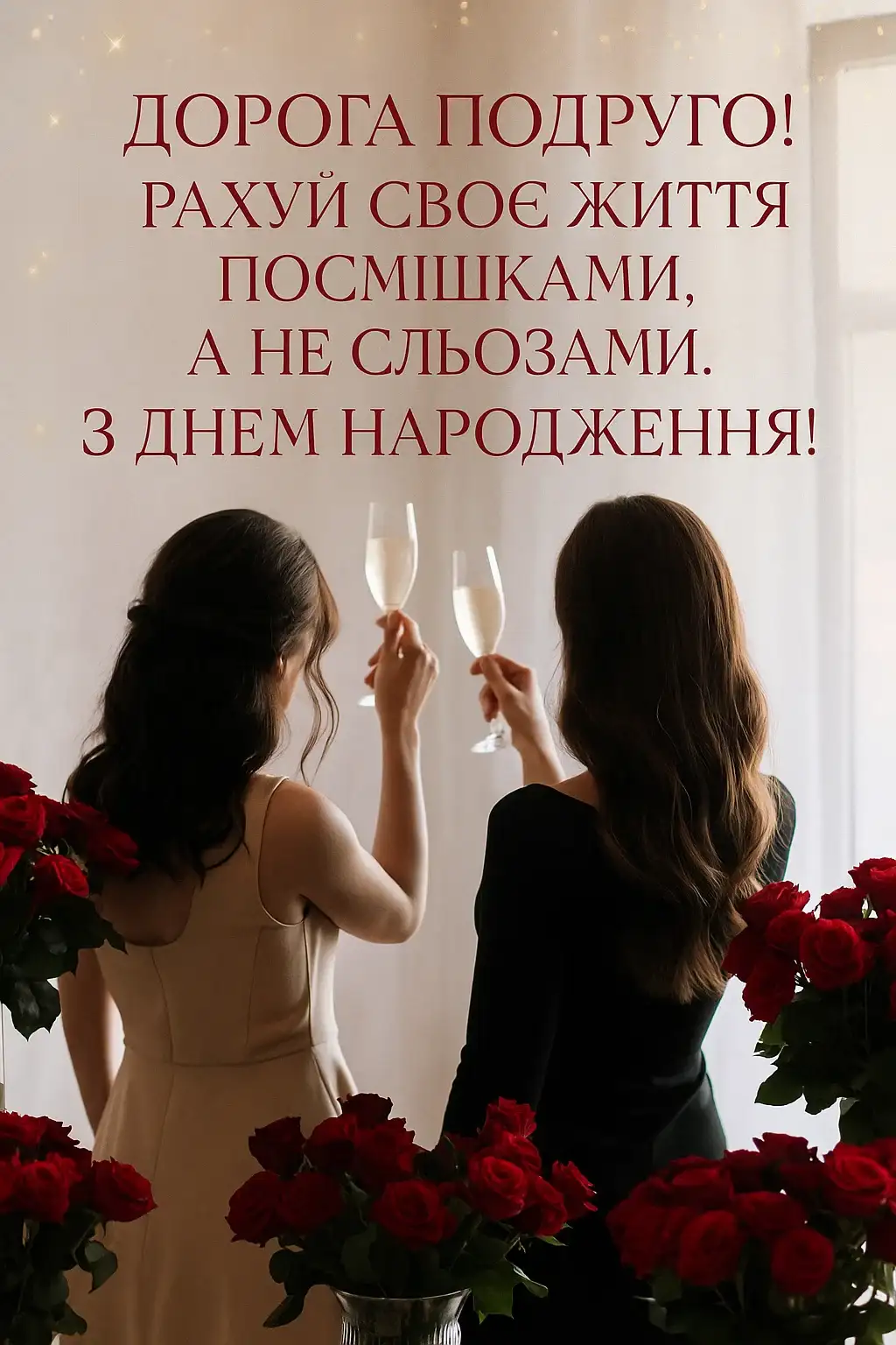 Привітання з днем народження подружці