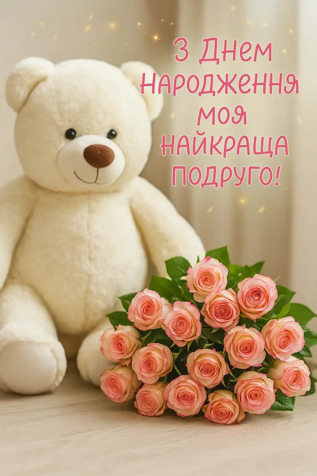 Привітання з днем народження подружці