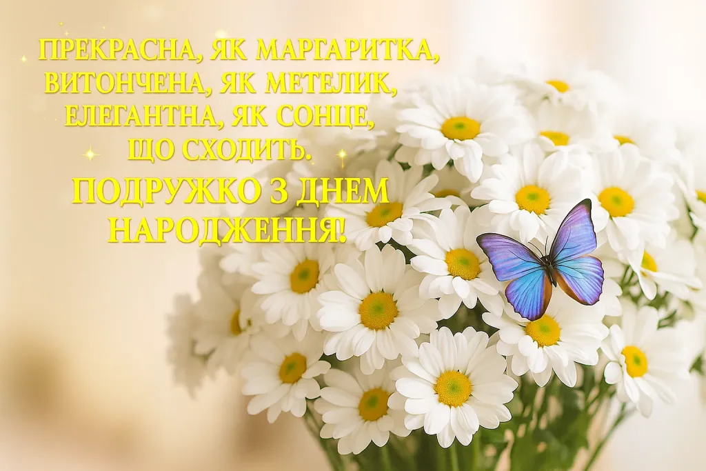 Привітання з днем народження подружці