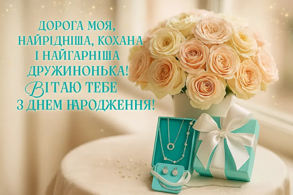 Привітання з днем народження дружини Привітання з днем народження дружини