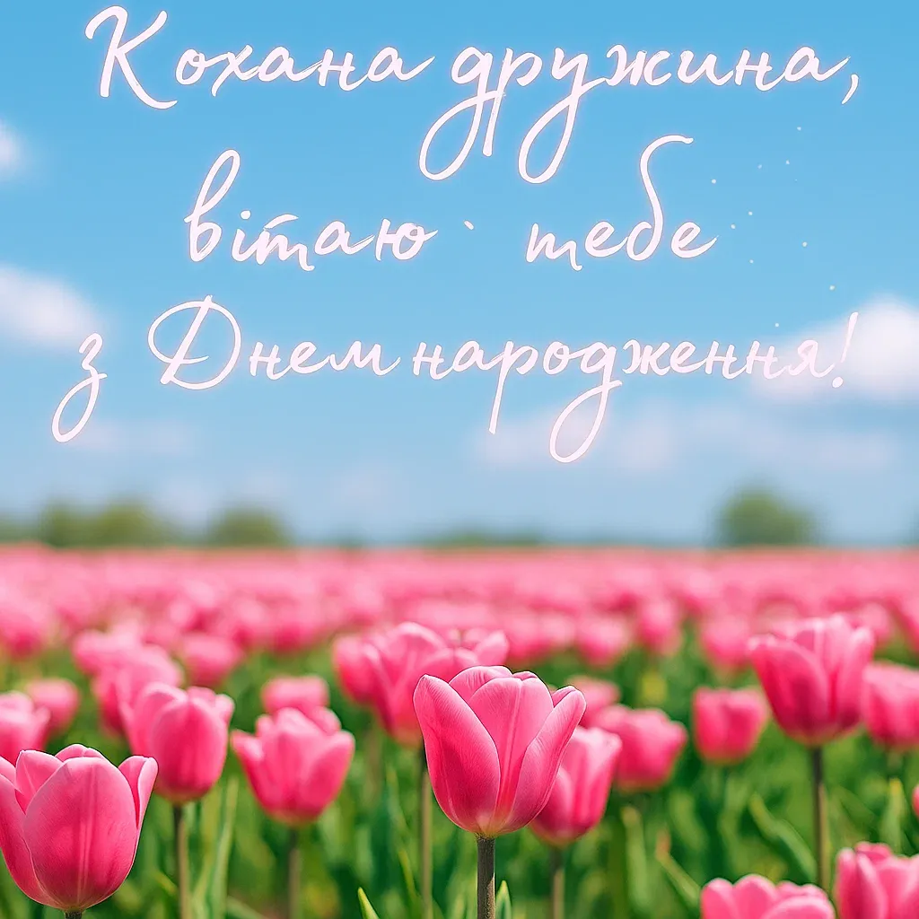 Привітання з днем народження дружини Привітання з днем народження дружини