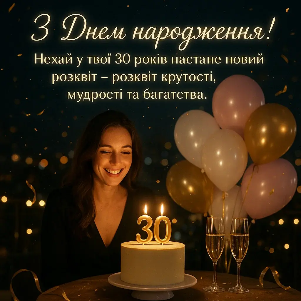 Прикольні привітання з 30-річчям жінці Прикольні привітання з 30-річчям жінці