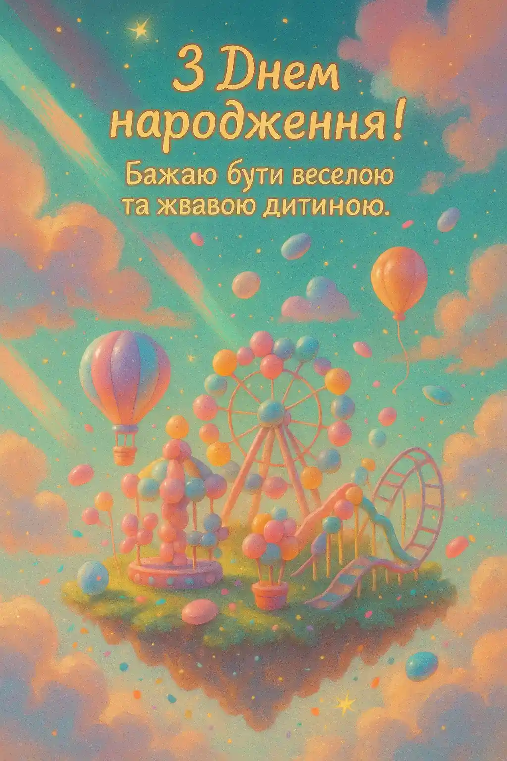 Привітання з днем народження для дитини