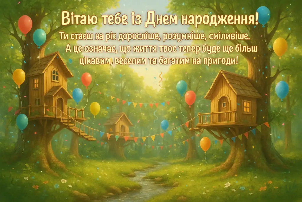 Привітання з днем народження для дитини
