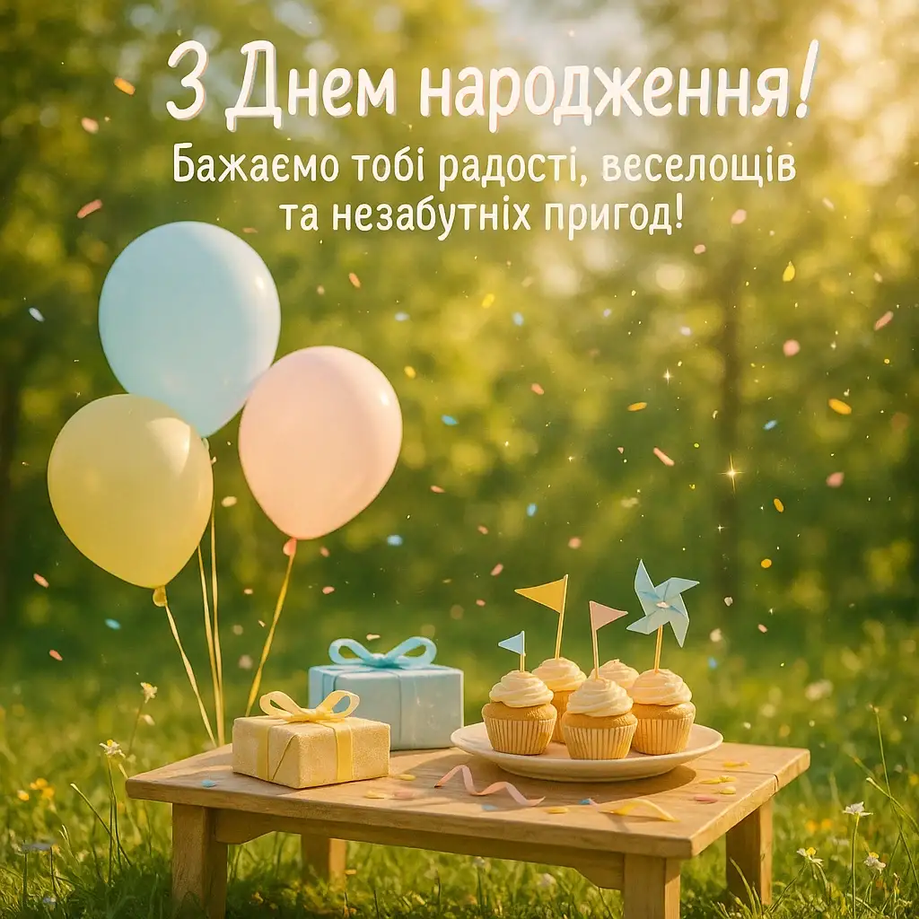 Привітання з днем народження для дитини