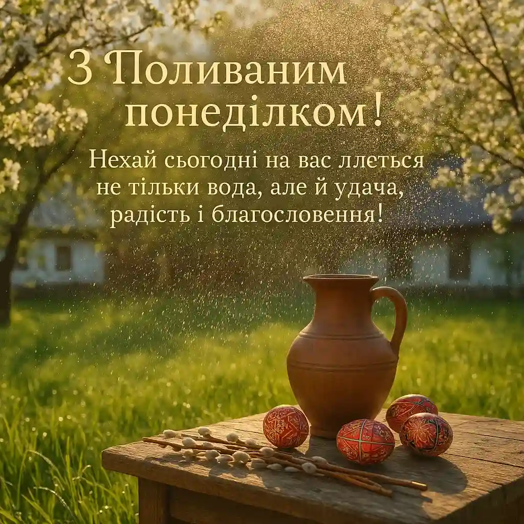 Привітання з поливаним понеділком