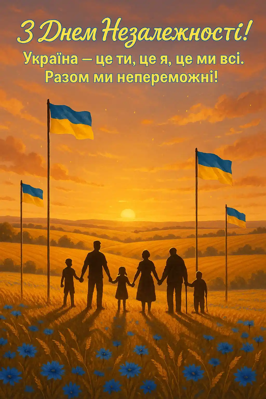 Привітання з Днем Незалежності України