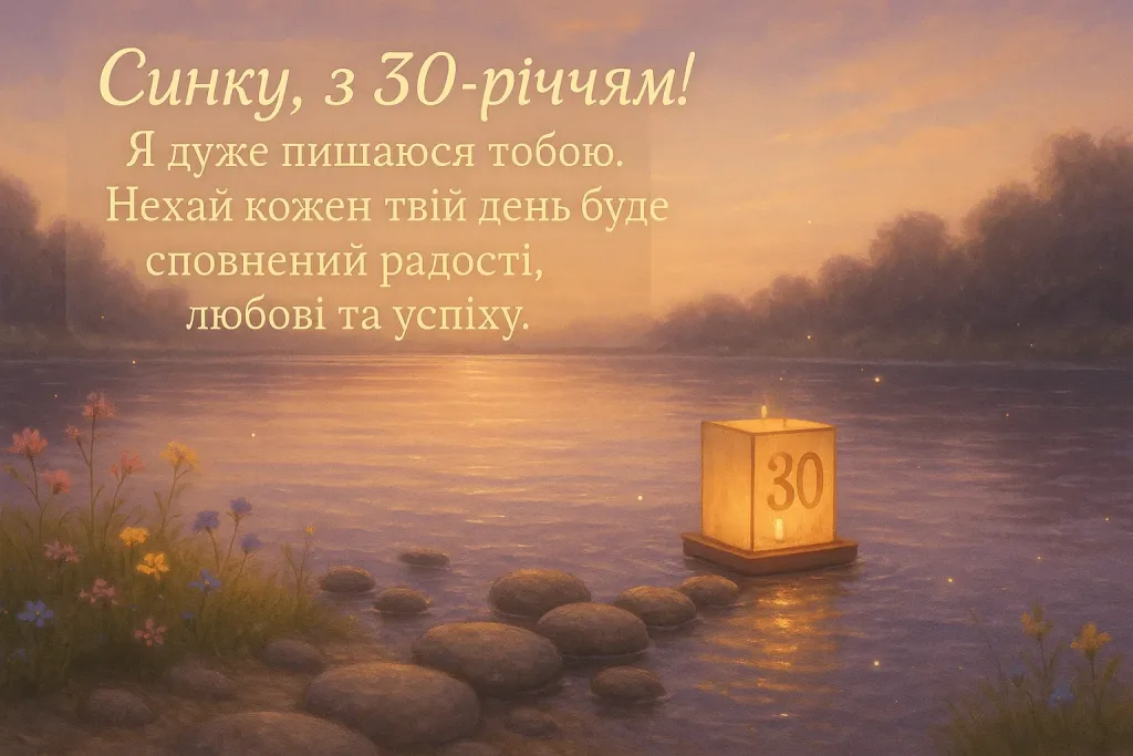 Сину – 30 років: привітання з днем народження від мами Сину – 30 років: привітання з днем народження від мами