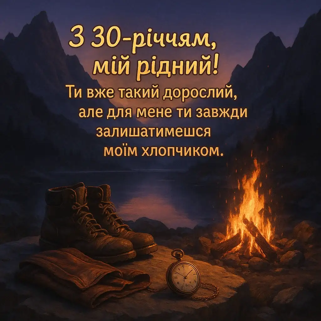 Сину – 30 років: привітання з днем народження від мами Сину – 30 років: привітання з днем народження від мами