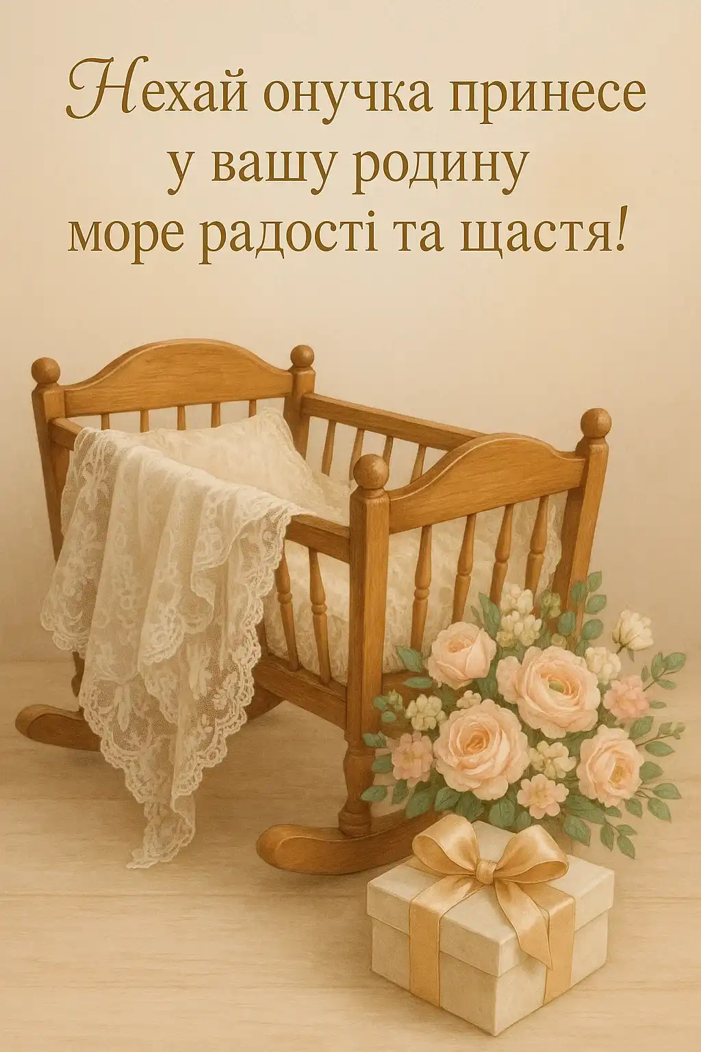 Привітання подружці з народженням онучки