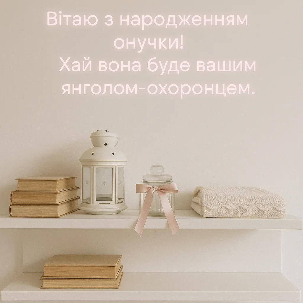 Привітання подружці з народженням онучки