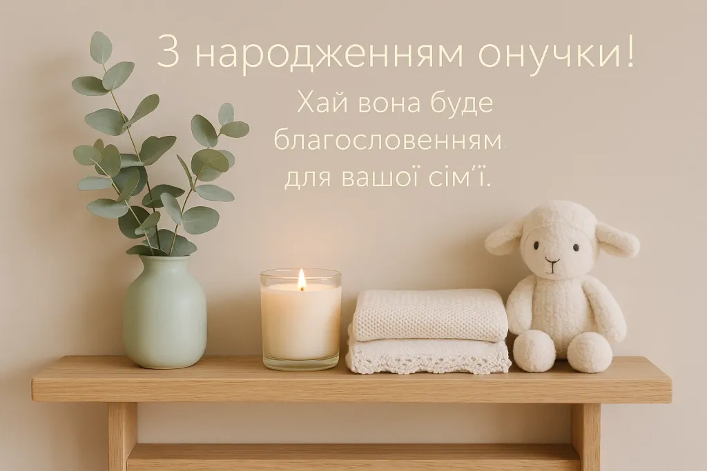 Привітання подружці з народженням онучки
