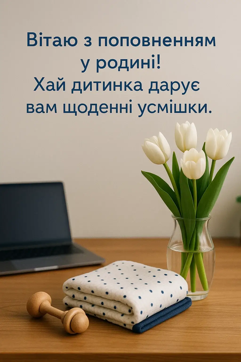 Привітання колеги чоловіка з народженням дитини
