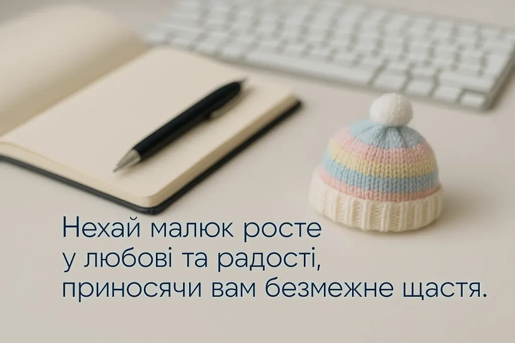 Привітання колеги чоловіка з народженням дитини