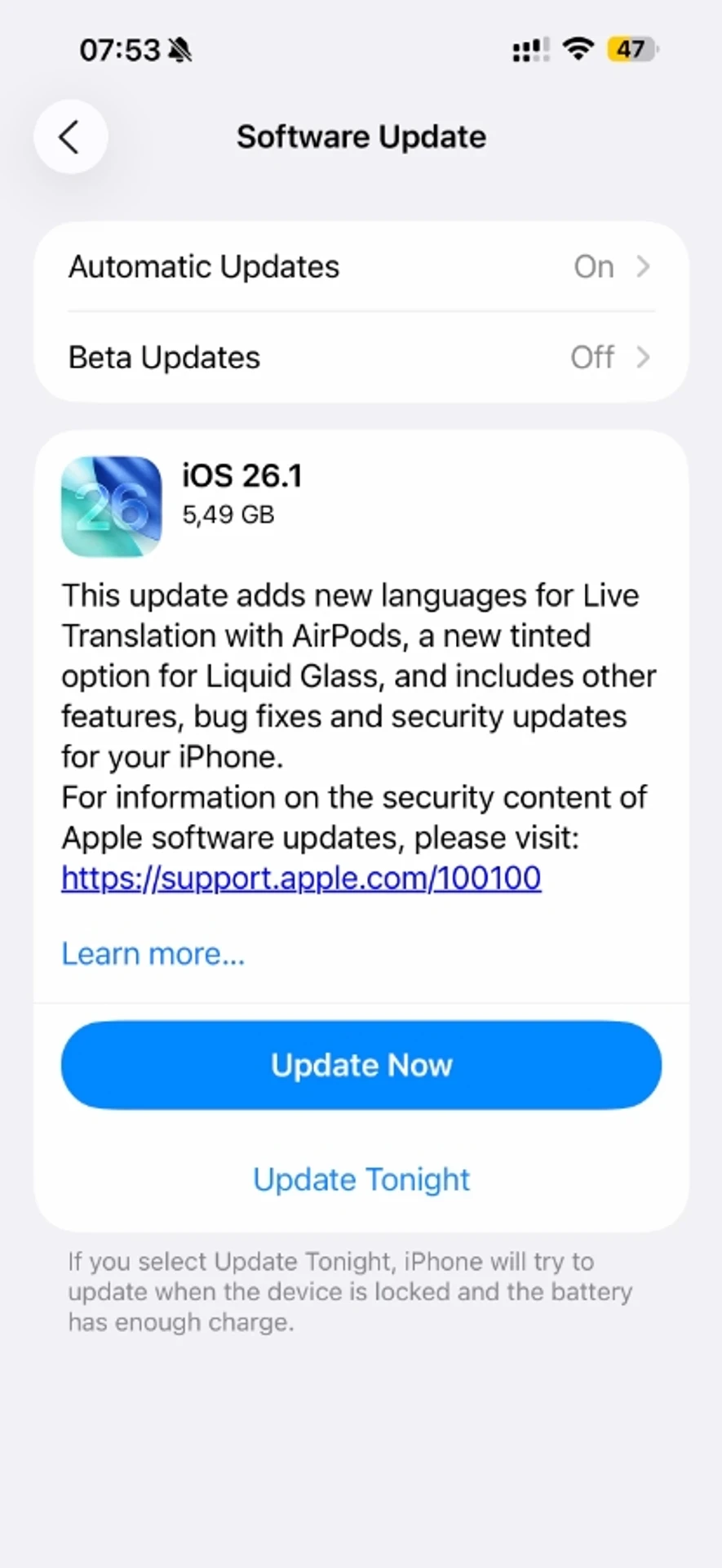 Apple випустила оновлення iOS 26.1: що нового отримали користувачі Apple випустила оновлення iOS 26.1: що нового отримали користувачі