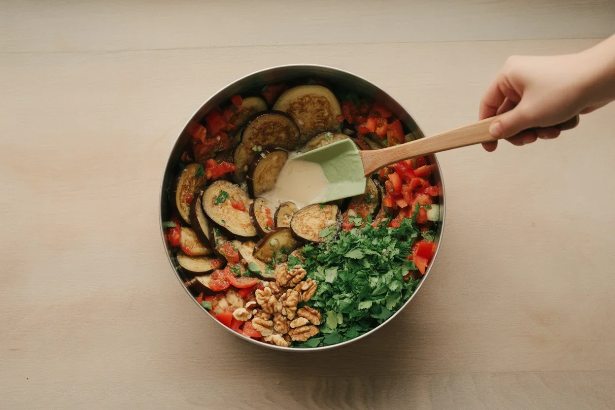 Рецепт баклажанів з томатами та зеленню: легка страва на кожен день