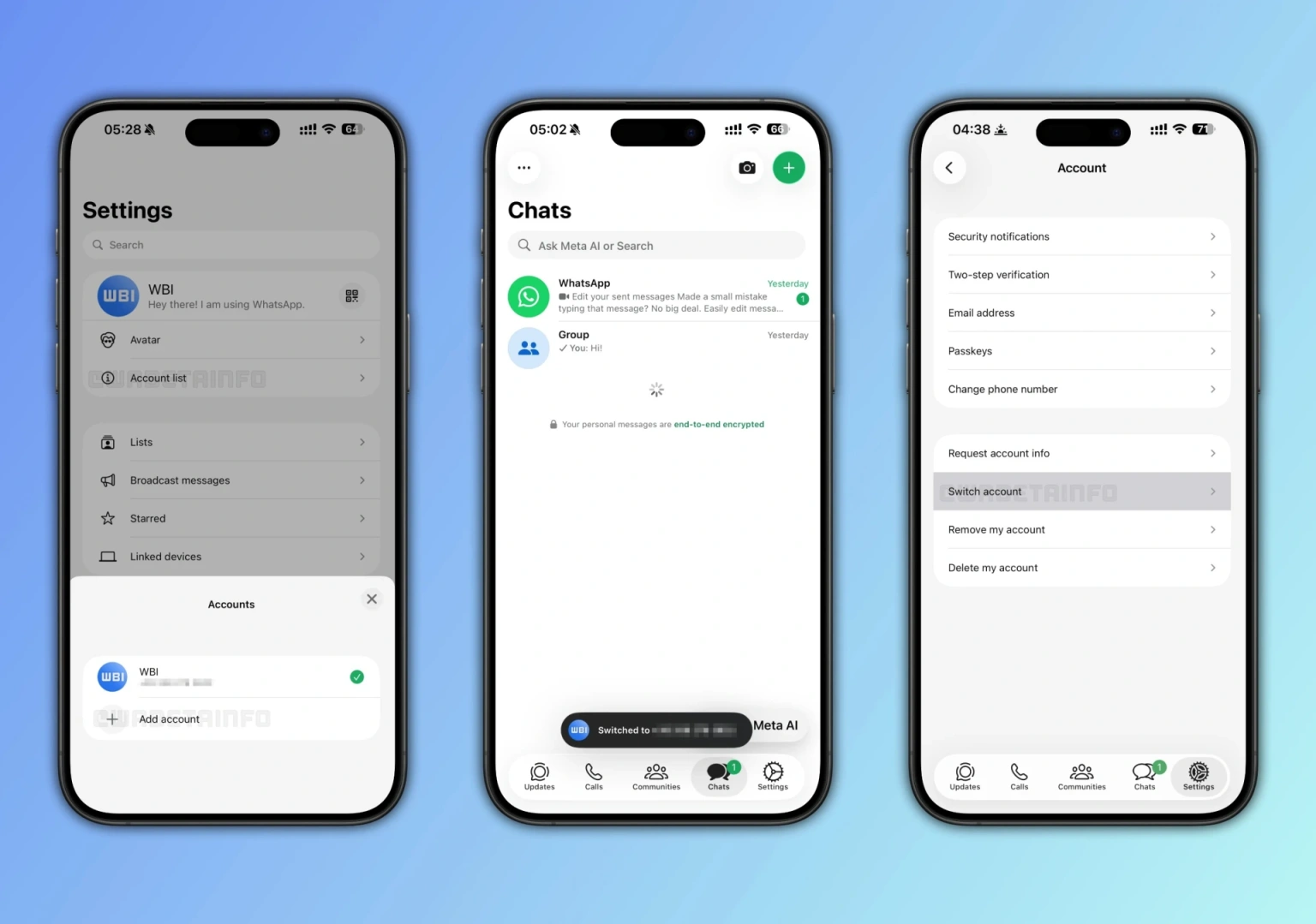 WhatsApp перевіряє можливість використання кількох акаунтів на iPhone