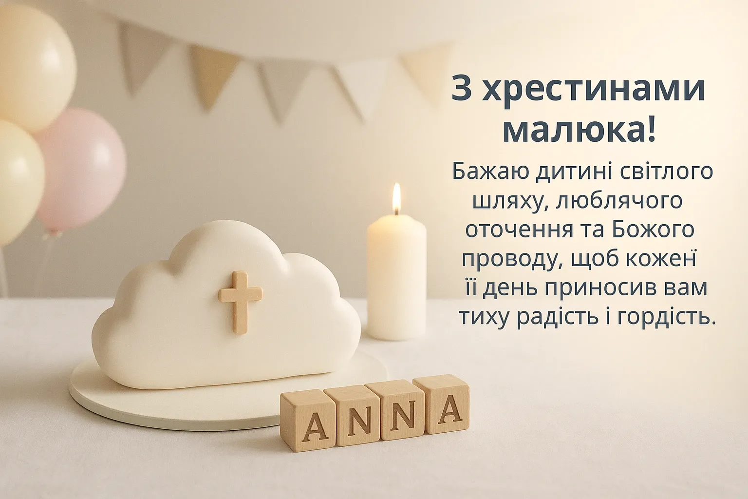 Привітання з хрестинами