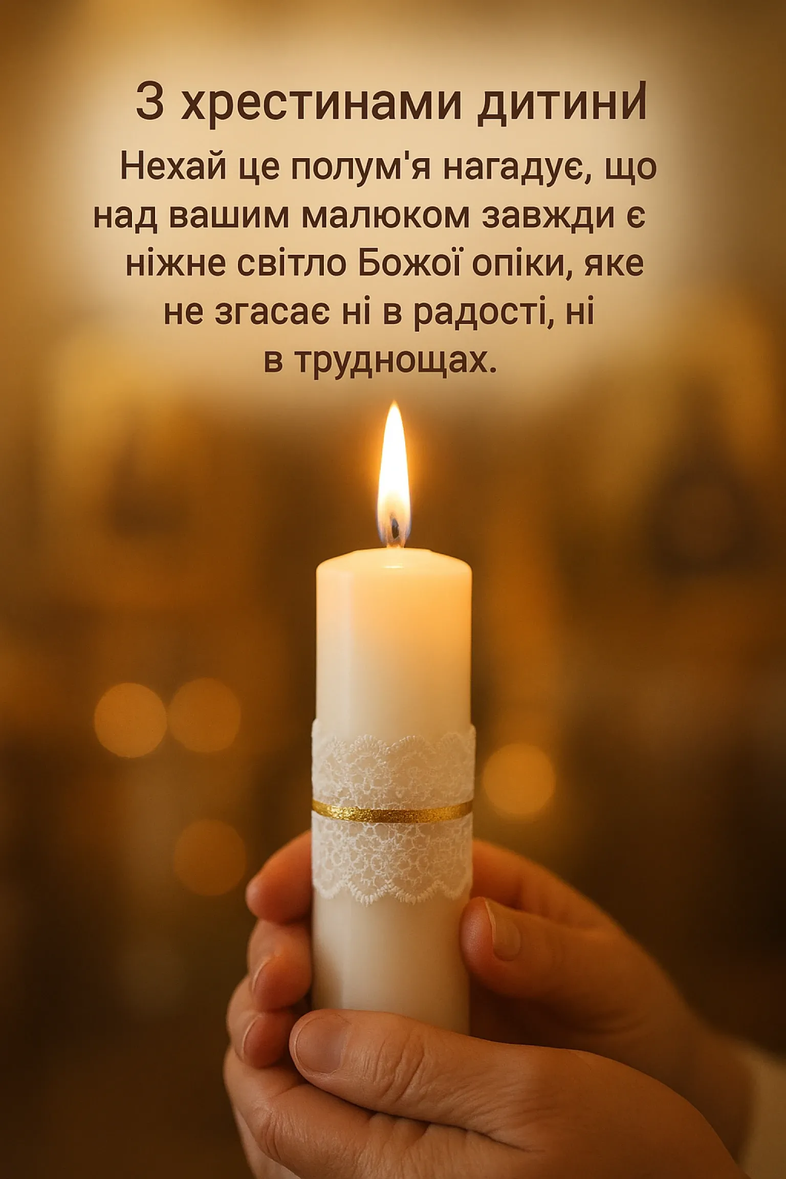 Привітання з хрестинами