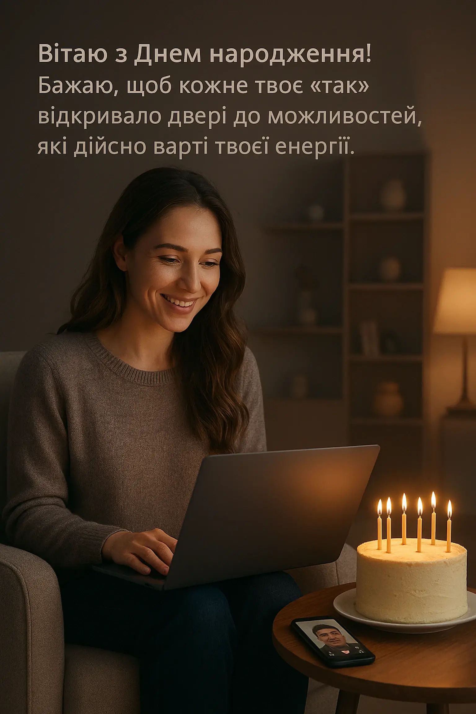 Привітання з днем народження жінці Привітання з днем народження жінці