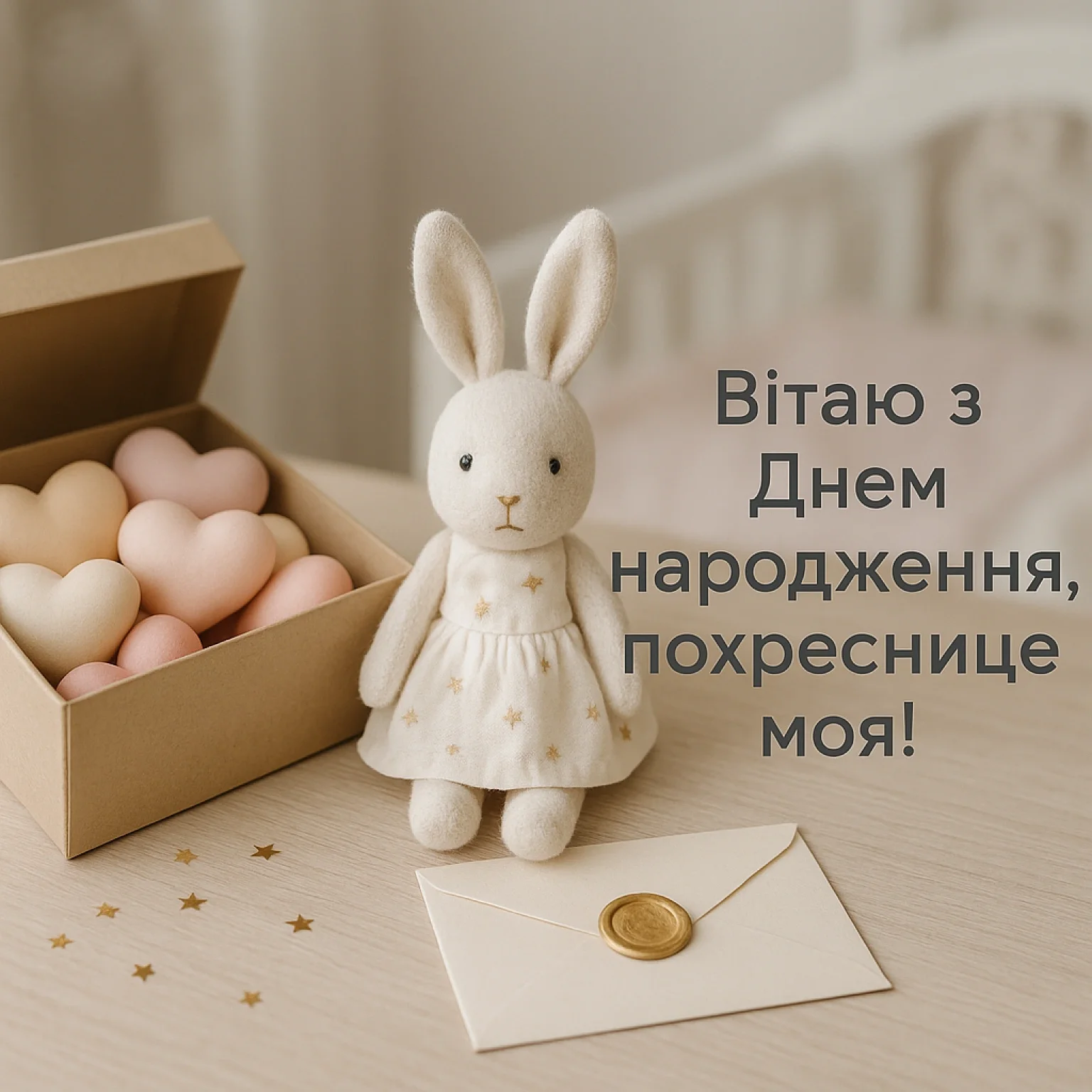 Привітання для похресниці