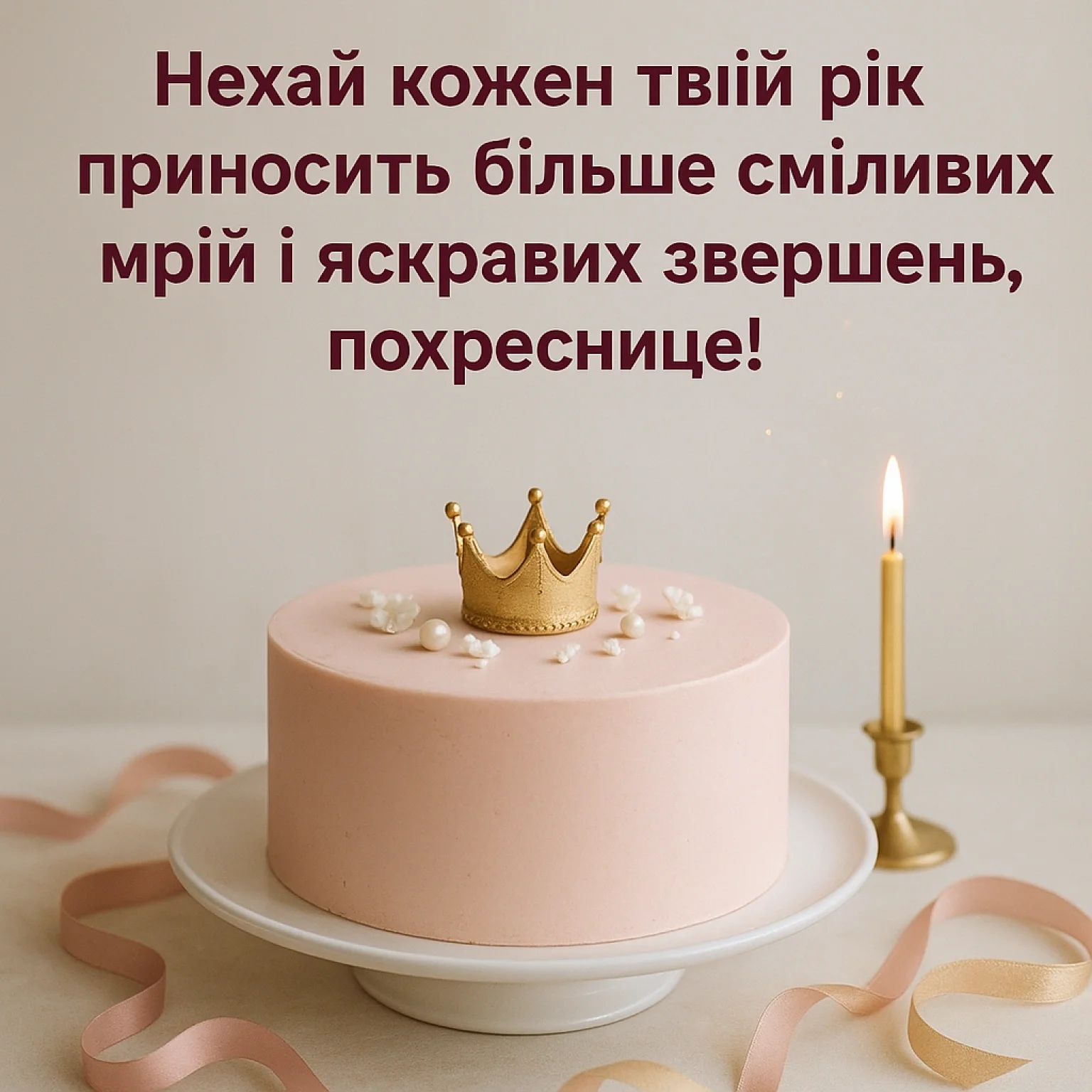 Привітання для похресниці